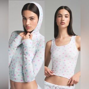 NWT SKIMS Valentine’s Day Set Soft Lounge Tank and Soft Lounge Zip Up Hoodie